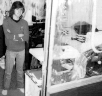 Photo of Ted as a teenager in his room