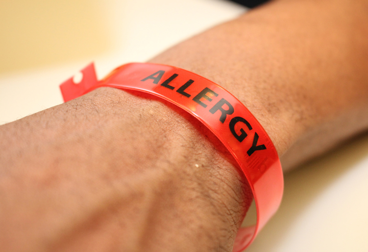 allergy wristband