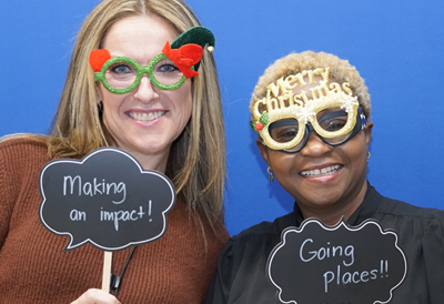 (l to r) Sarah Pogue and Sandra Amamoo-Kakra