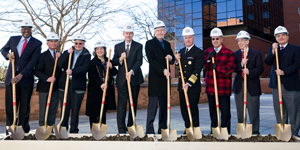 Staff at the site of a new facility