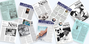 Cover images from CC News, which launched as Closeup in June 1971