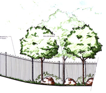Artist's Drawing of Proposed Fence