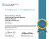 Thumbnail of the DLM CAP Certificate. If you're having problems accessing these images, certificates of accreditation may be obtained by calling 301-496-5668.