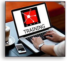 CRIS Training displayed on a laptop computer