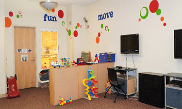 View of the playroom