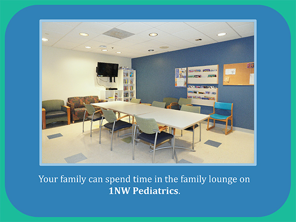 NIH Clinical Center 1NW Pediatrics family lounge