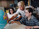 Teacher and children at NIH Children's School
