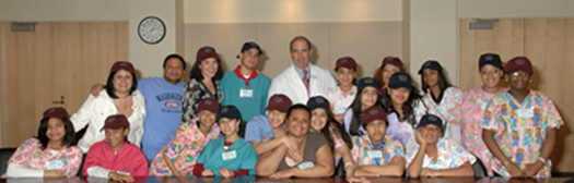 The Mirabal Sisters group with CC Director Dr. John I. Gallin