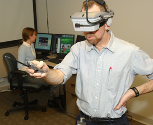 Using the new virtual reality environment at the CC