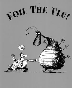 Foil-the-flu logo