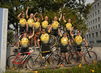 Cyclists Combating Cancer group at NIH