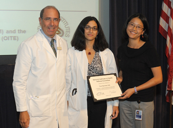 Dr Gallin, Dr Chen and the DCTA winner, Dr. Palmore