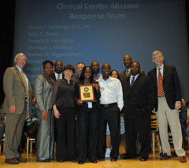 CC Blizzard Team accepting NIH Director's Award