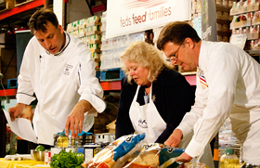 Chef Robert Hedetneimi, Donna Seymour and John Berry