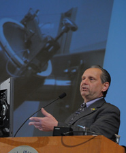 Robert DeChristoforo speaking at a podium