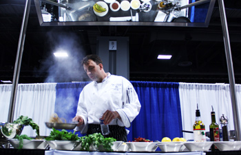 CC Executive Chef Robert Hedetniemi's cooking demonstration.