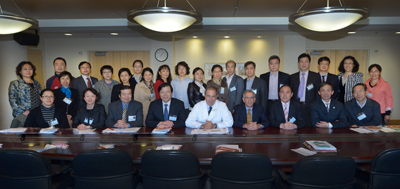 Chinese dignitaries and Dr. Gallin
