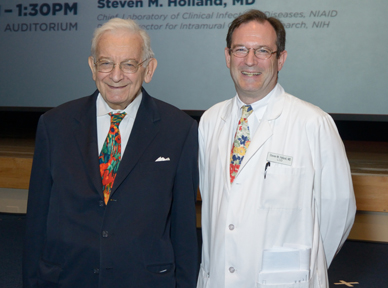 Dr. James F. Holland (left) and Dr. Steven M. Holland