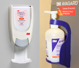 new (left) and old (right) dispensers