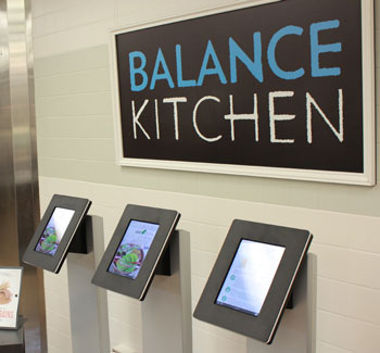 Cafeteria's Balance Kitchen sign