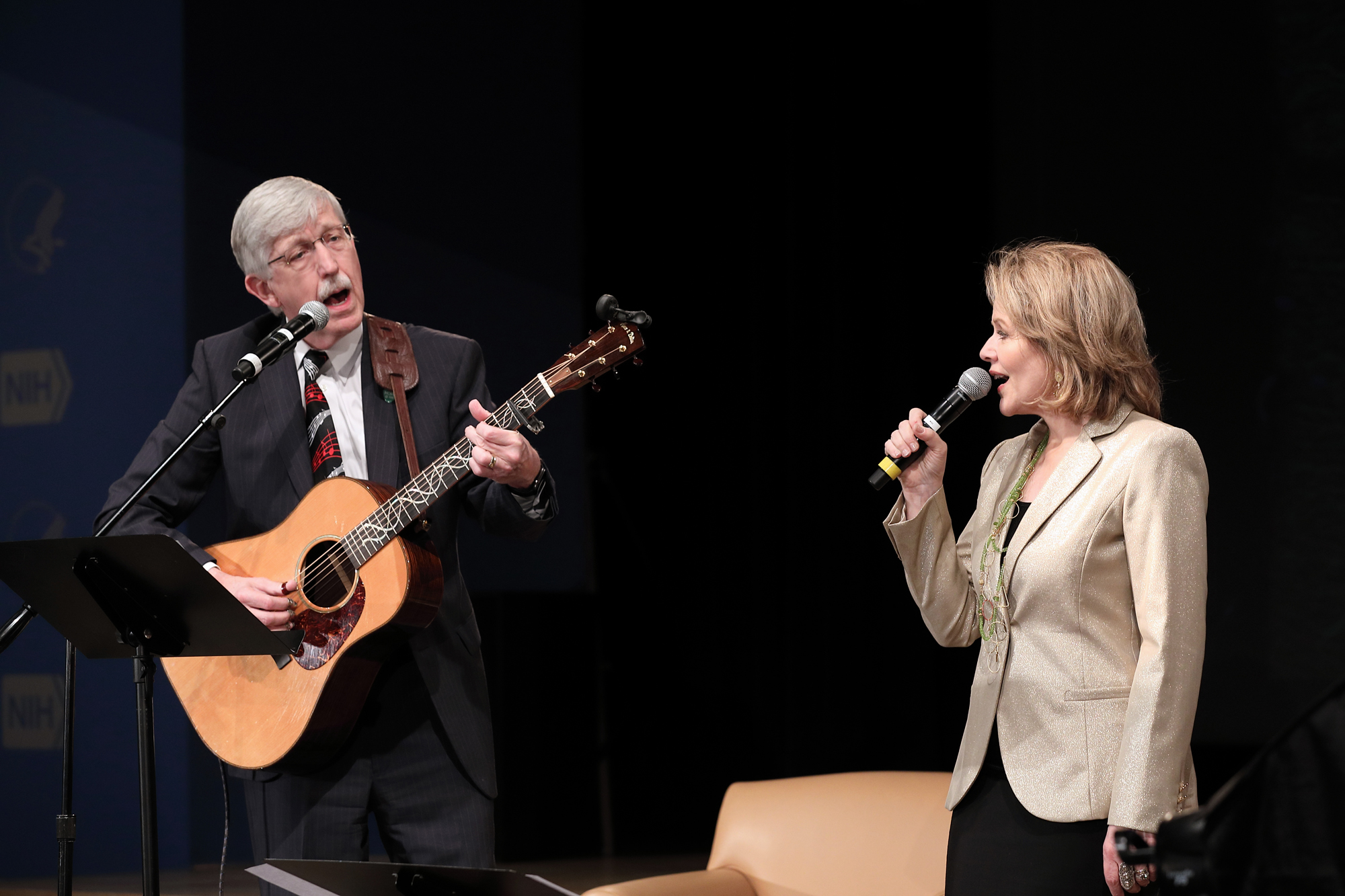 Dr. Collins and Renee Fleming perform duet.