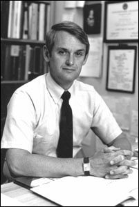 David Henderson shortly after joining the NIH Clinical Center in 1979