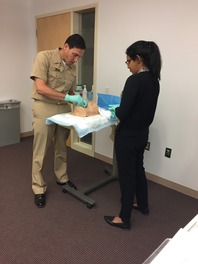 CCMD staff participating in clinical simulation-based training