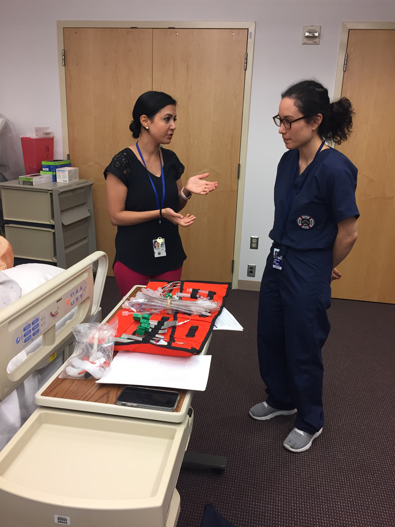 CCMD staff participating in clinical simulation-based training