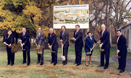 groundbreaking of the new Mark O. Hatfield Clinical Research Center group photo