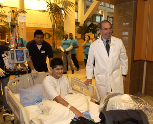 Dr. John I. Gallin and patient Marcos Arrieta