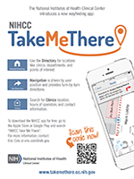 NIHCC Take Me There Wayfinding App flyer