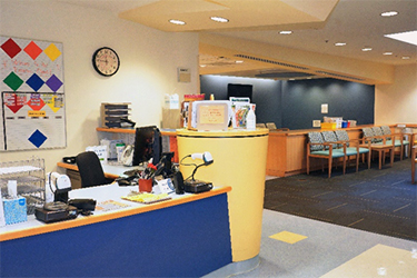 NIH Clinical Center Pediatric Clinic Front Desk